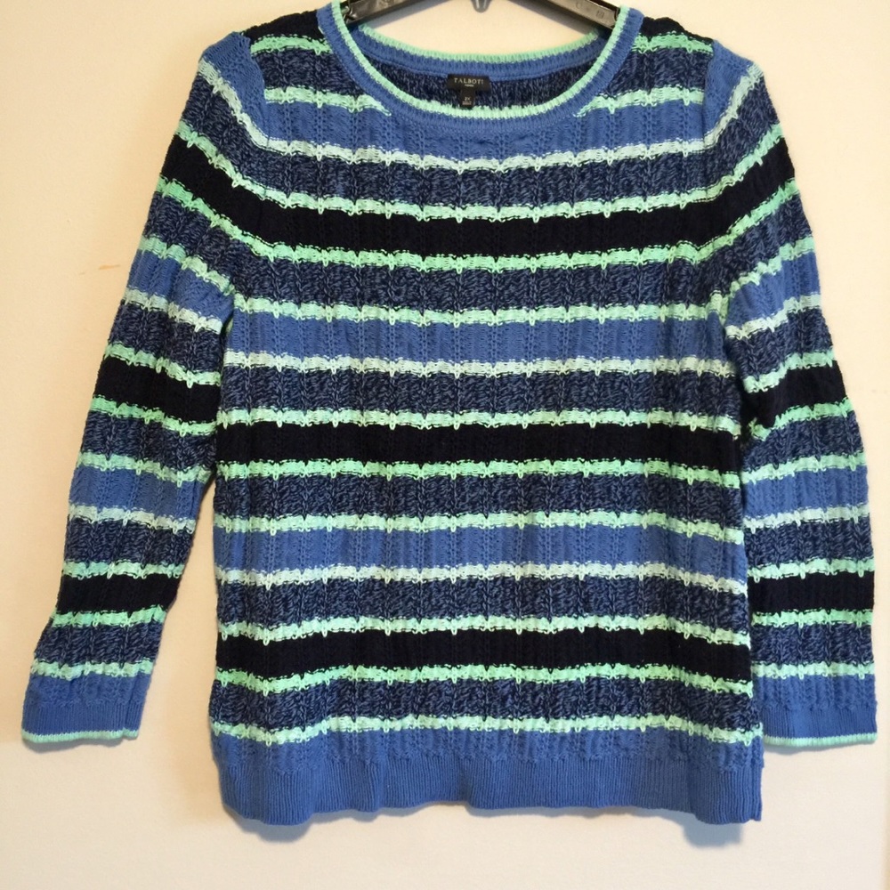 Blue Stripe Sweater by Talbots